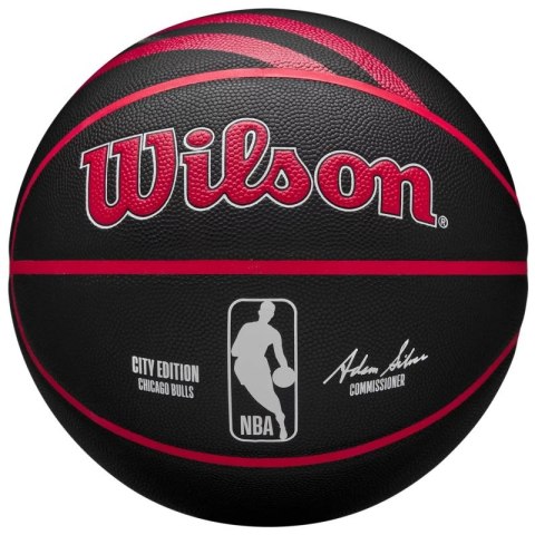 Piłka do koszykówki Wilson NBA Team City Collector Chicago Bulls WZ4024105XB Piłka do koszykówki Wilson NBA Team City Collector Chicago Bulls WZ4024105XB