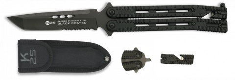 Nóż motylek K25 36215 Balisong Black Serr Nóż motylek K25 36215 Balisong Black Serr