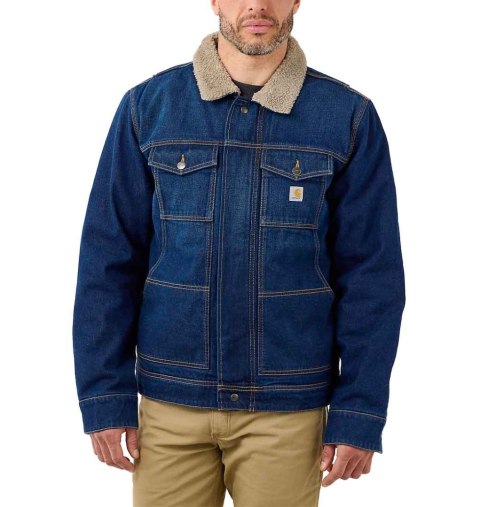 Kurtka Jeansowa Carhartt Denim Sherpa Beech Kurtka Jeansowa Carhartt Denim Sherpa Beech