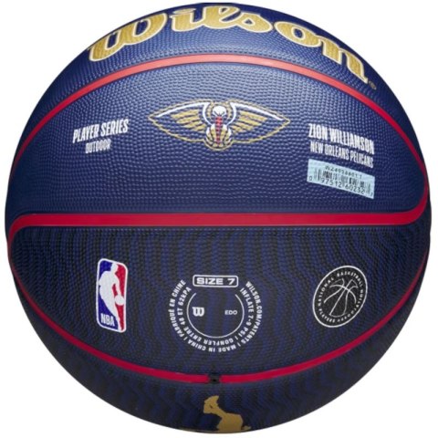 Piłka do koszykówki Wilson NBA Player Icon Zion Williamson Outdoor Ball WZ4008601XB7 Piłka do koszykówki Wilson NBA Player Icon Zion Williamson Outdoor Ball WZ4008601XB7