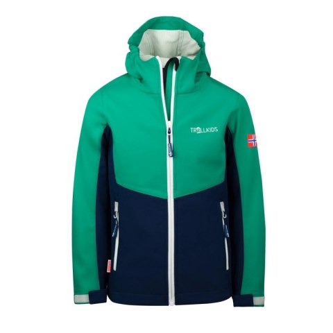 Kurtka softshell Trollkids Kids Kristiansand Jacket pepper Jr 320-327 Kurtka softshell Trollkids Kids Kristiansand Jacket pepper Jr 320-327