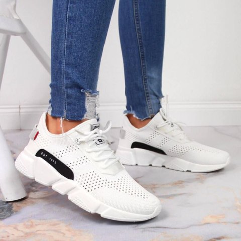 Buty sportowe tekstylne Big Star W JJ274271 białe