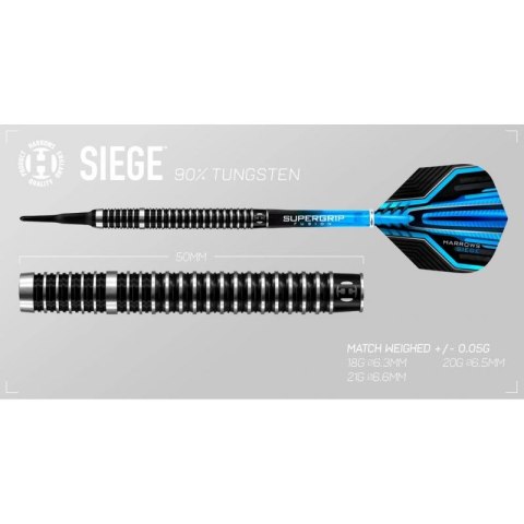 Rzutki Harrows Siege 90% Softip HS-TNK-000016034 Rzutki Harrows Siege 90% Softip HS-TNK-000016034