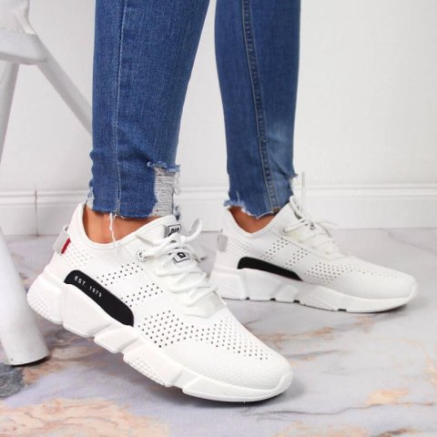 Buty sportowe tekstylne Big Star W JJ274271 białe