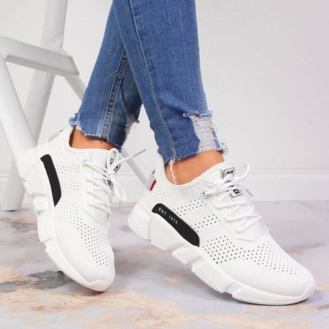 Buty sportowe tekstylne Big Star W JJ274271 białe