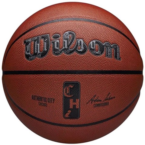 Piłka do koszykówki Wilson NBA Authentic City Chicago Ball WZ2016002XB Piłka do koszykówki Wilson NBA Authentic City Chicago Ball WZ2016002XB
